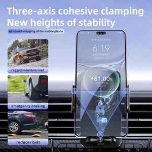 2025 Nieuwe Collectie Auto-Klem Auto Telefoon Houder Draadloze Oplader Mount Universele Slimme <span class=keywords><strong>Sensor</strong></span> 15W Snelle Draadloze Autolader