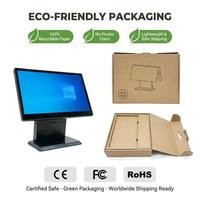 Système de point de vente tactile LIVERDOL D5 15,6 pouces entièrement laminé, Intel J6412 i3 i5 i7, Windows 11, Android, terminal POS en alliage d'aluminium