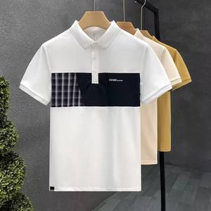 Polo brodé avec impression personnalisée pour homme, uniforme long et court en tissu foncé avec boutons <span class=keywords><strong>Boulevard</strong></span> - Product Image 1