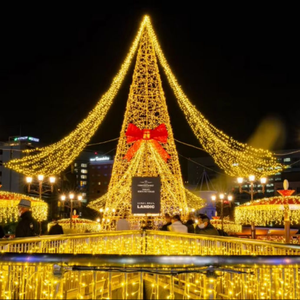 <b>Large</b> Christmas decoration outdoor big <b>gift</b> <b>box</b> Christmas tree motif light - Product Image 5