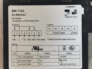 อุปกรณ์ควบคุม112C PLC Lot 2 ERC จอแสดงผลสีแดง080G3202 - Product Image 3