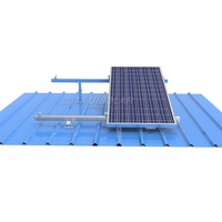 UISOLAR Support en aluminium pour modules solaires à angle inclinable, système de montage solaire sur toit plat réglable