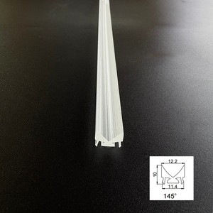 Diffuseur de lumière linéaire à faisceau extra large de 145 degrés de la série <span class=keywords><strong>MONI</strong></span>, en polycarbonate, pour profil LED encastré - Product Image 1
