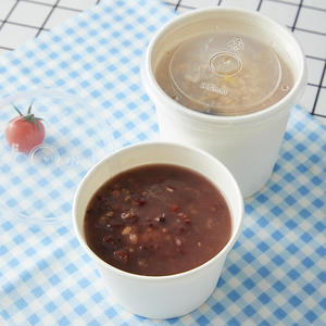 Bol à soupe jetable en papier kraft biodégradable, résistant à la chaleur et étanche, avec couvercle en papier - Product Image 2