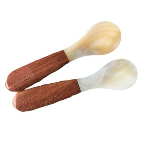 Cuillères à <span class=keywords><strong>caviar</strong></span> en nacre, cuillères à <span class=keywords><strong>caviar</strong></span> avec manche en bois pour servir le <span class=keywords><strong>caviar</strong></span>, les œufs, la crème glacée, le café - Product Image 5