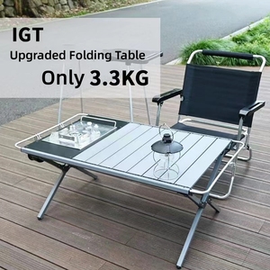 <span class=keywords><strong>Table</strong></span> de <span class=keywords><strong>camping</strong></span> pliante avec sac de transport, tables de pique-nique portables pliables, <span class=keywords><strong>table</strong></span> de barbecue avec rouleau d'oeufs - Product Image 3