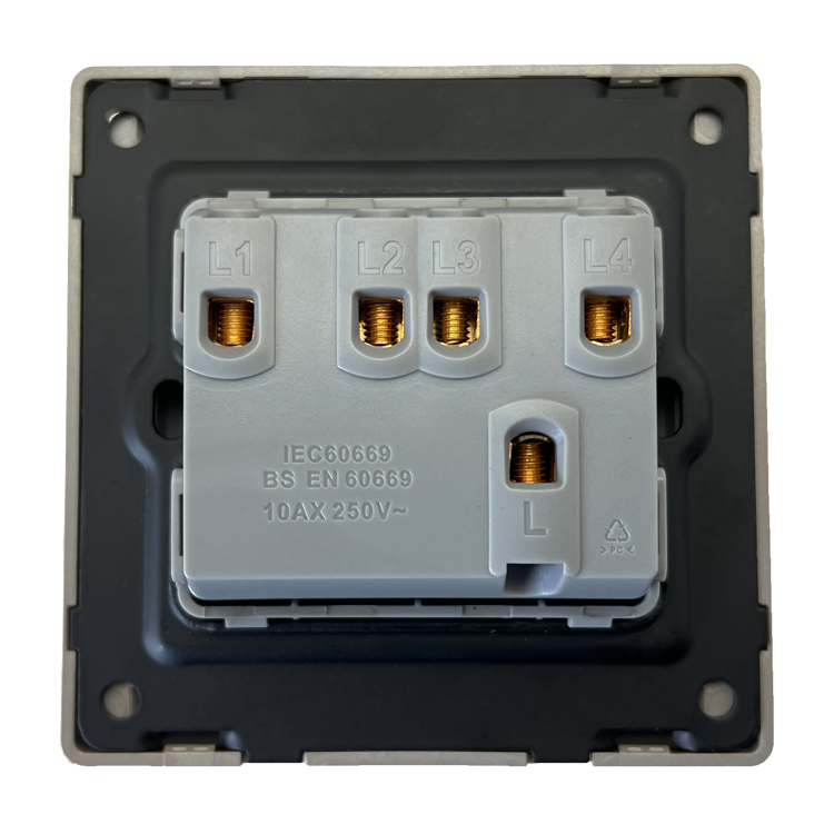 High Quality Research Product 3Gang White Spray Paint Large Panel UK Standard Wall Switch Wholesale Price for Home