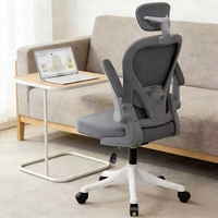 Chaise de bureau ergonomique en vente chaude, avec appui-tête en maille, pivotante et réglable, chaise d'ordinateur confortable pour étudiants, pour la maison, le dortoir et le bureau