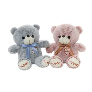 Niuniu Daddy Großhandel 40 cm 2 Farben Mini Ribbon Gefüllte Plüsch tier Spielzeug Teddybär zum Valentinstag