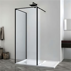 Oumeiga moderna porta doccia scorrevole facile da pulire pannelli fissi a parete per la stanza umida <span class=keywords><strong>vicino</strong></span> a Me schermo doccia - Product Image 3