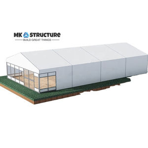 ألواح جدارية صلبة من البلاستيك المتين، خيمة تخزين صناعية كبيرة مخصصة وثقيلة، خيمة منحنية من الألومنيوم للبيع - Product Image 1