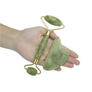 Strumento di Raschiatura Silenzioso in <span class=keywords><strong>Pietra</strong></span> Bian Verde Naturale 100% Originale, Massaggiatore Facciale Gua Sha <span class=keywords><strong>per</strong></span> la Bellezza del <span class=keywords><strong>Viso</strong></span> - Product Image 1
