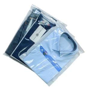 Sacs refermables avec logo personnalisé, sacs en plastique avec fermeture éclair pour vêtements, emballage promotionnel - Product Image 1