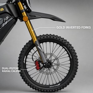 Moto électrique tout-terrain <span class=keywords><strong>Nicot</strong></span> N2 Édition Économique avec pneus à crampons, moteur brushless à entraînement central pour la conduite sur sentier - Product Image 2