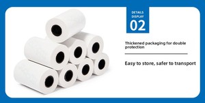 Tùy chỉnh nhiệt tiền mặt đăng ký nhận giấy cho siêu thị nhà bếp phục vụ takeout đơn đặt hàng trắng tùy chỉnh-thực hiện in logo - Product Image 4