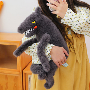 Nuovo peluche lupo grigio grande lupo artiglio grigio macchina regalo di compleanno in cotone morbido peluche - Product Image 2