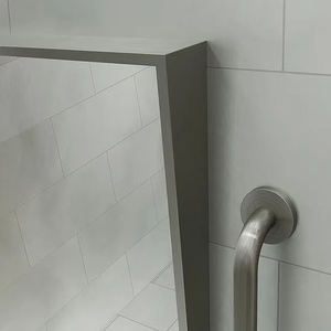 Wandgemonteerde Geborsteld Roestvrij Staal Frame Gehandicapte Spiegels Verstelbare Kanteling Badkamer Invalide Wandspiegel - Product Image 5
