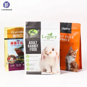 Flat bottomed coffee packaging, eight sided sealed bag, polyvinyl chloride plastic zipper packaging bag