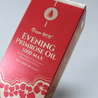 Boîte en carton pliable à rabat inversé avec logo personnalisé imprimé, vernis sélectif UV, emballage plat, recyclable, pour la vente au détail de compléments vitaminiques