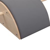 Correcteur de posture en bois d'érable avec revêtement en cuir PU pour le remodelage corporel et la correction de la posture, idéal pour les studios de Pilates, personnalisable avec logo, vente en gros ODM