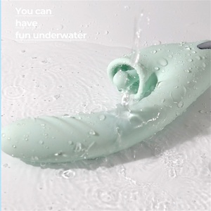 Vibratore impermeabile coniglio Dildo per le <span class=keywords><strong>donne</strong></span> con modalità di vibrazione spinta per l'inserimento senza sforzo, Silicone G Spot vibratore - Product Image 3