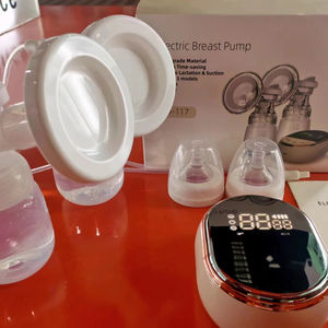 Top Sale Ergonomisches Design Beste erschwing liche manuelle Silikon-Milch pumpe Babymilch-Doppel milch pumpe - Product Image 3