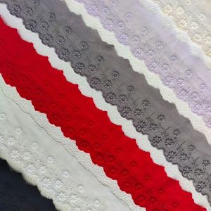 Nouveauté, ruban en dentelle brodée florale multicolore de 5,5 cm pour la décoration de robes, 16 yards - Product Image 1