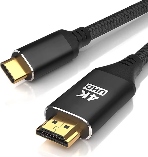 4K 60Hz Type-C to for 24K Gold Plated 1.5m PVC Jacket Cable for Mobile Phone to TV & Monitor HDTV Adapter
