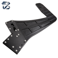 Braket Pemasangan Spoiler Belakang Aluminium 7075 CNC Custom untuk Balap Otomotif Aero OEM