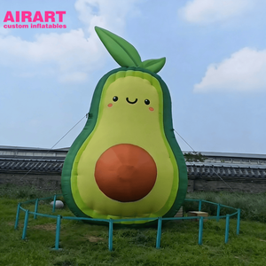 Peluche géante gonflable en forme d'avocat pour accessoires de scène, avocat <span class=keywords><strong>frais</strong></span> pour promotions, statue d'avocat - Product Image 1