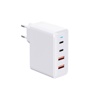 Adaptor Pengisian Cepat 100W Grosir-4-Port USB-C/USB-A dengan QC3.0 Bahan Tahan Api untuk Ponsel & Kamera