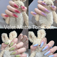 Échantillon gratuit Ensemble de couche de base et de couche de finition de vernis à ongles Gel de finition mat Vernis à ongles Gel de modelage