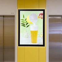 Bingkai Poster Film LED Backlit yang Dipasang di Dinding, Kotak Lampu Gambar Seni, Bingkai Display Iklan Lightbox untuk Dinding Home Theater