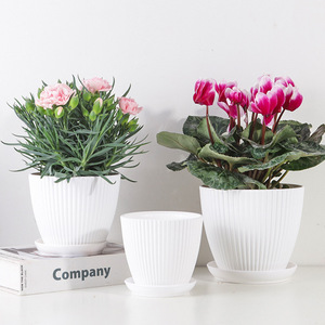 Pot de fleur en plastique de style moderne en céramique bon marché de haute qualité personnalisé en usine de différentes couleurs pour l'extérieur et la maison - Product Image 4