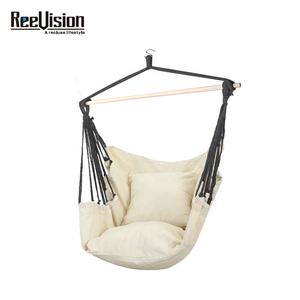 इनडोर और आउटडोर उपयोग के लिए कुशन सेट के साथ सुपर आरामदायक आधुनिक डिजाइन हैंगपैड चेयर हैममॉक - Product Image 5