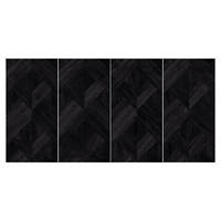 Carreaux de porcelaine pleine masse effet bois noir mat 600x1200 pour intérieur, décoratifs, pour balcon, cour, restaurant, magasin