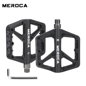 Pedales de <span class=keywords><strong>bicicleta</strong></span> de montaña de fibra de <span class=keywords><strong>carbono</strong></span> ultraligeros Meroca XC, grandes, anchos, antideslizantes, impermeables, rodamientos de 6 ejes, bicicletas de <span class=keywords><strong>carretera</strong></span> sin husillo - Product Image 6