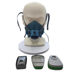 <span class=keywords><strong>Masque</strong></span> à <span class=keywords><strong>gaz</strong></span> demi-visage en silicone anti-allergique de haute qualité OEM Ayonsafety avec double filtre pour équipement de sauvetage en cas d'incendie - Product Image 4