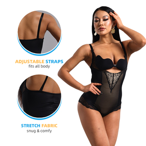 Century Beauty Fajas Body Shaper High Quality Seamless <strong>Lace</strong> <strong>Shapewear</strong> Bodysuit Tummy Control Women Thongs <strong>Shapewear</strong> - Product Image 4
