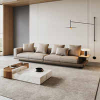 Ensemble de canapés de salon moderne et luxueux Design unique Confortable en forme de L avec support de rangement pour meubles d'appartement