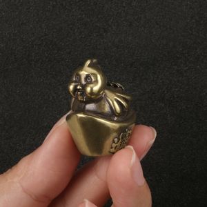 Messing Zodiac Ox Desktop Ornament Messing Drachen Figur Handwerk - Product Image 6