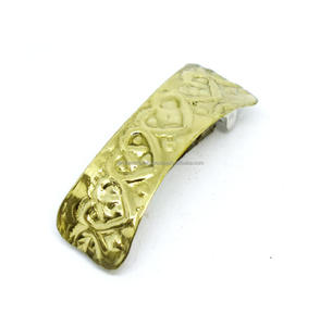 Nouveau Design de pinces à cheveux dorées antiques pour filles, Collection Exclusive de beaux accessoires de cheveux colorés brodés à la main - Product Image 3