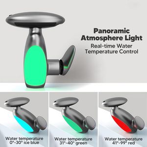 Nuovo Tipo di Rubinetto Miscelatore per Lavabo con Luce LED Bianca per Bagno di Casa, Appartamento e Hotel, Ristrutturazione Bagno - Product Image 6