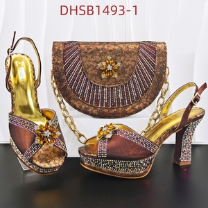 <span class=keywords><strong>Scarpe</strong></span> Italiane <span class=keywords><strong>con</strong></span> <span class=keywords><strong>Tacco</strong></span> Alto e Set Borsa Abbinata, <span class=keywords><strong>Scarpe</strong></span> Nigeriane <span class=keywords><strong>con</strong></span> Pietre e Borsa Coordinata per Occasioni Speciali da Donna - Product Image 6