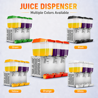 Distributeur de jus commercial 16L, machine à boissons froides, distributeur de boissons à trois réservoirs pour restaurant, bar, pulvérisation, agitation GQ-JD316D