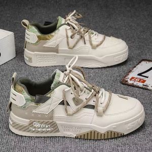 Chaussures décontractées pour hommes, semelles épaisses, respirantes, légères, chaussures de sport en toile plates, chaussures de style décontracté pour jeunes étudiants, antidérapantes - Product Image 2