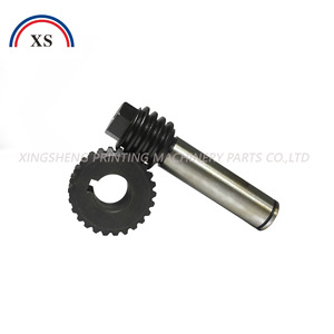 XingSheng <b>Worm</b> <b>Gear</b> For Printing Machinery Parts 10mm Diameter Metal <b>Gear</b> With Shaft - Product Image 5