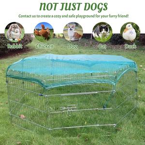 Contenitore per animali domestici pieghevole per esterni in filo di metallo - Product Image 6