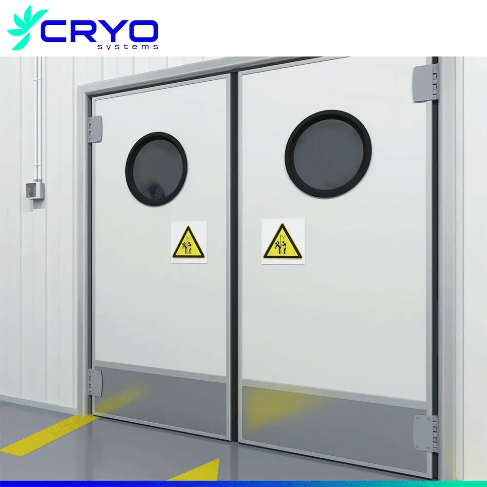 cold room swing door double open cold room door cold storage door