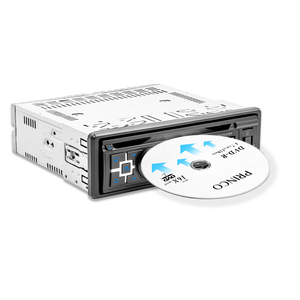 Unique 1 Din Contrôle Central Radio FM Insertion de Carte de Voiture Voiture Mp3 Lecteur <span class=keywords><strong>CD</strong></span> Dvd Auto Radio - Product Image 4